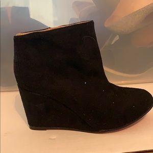 Suede Wedge bootie